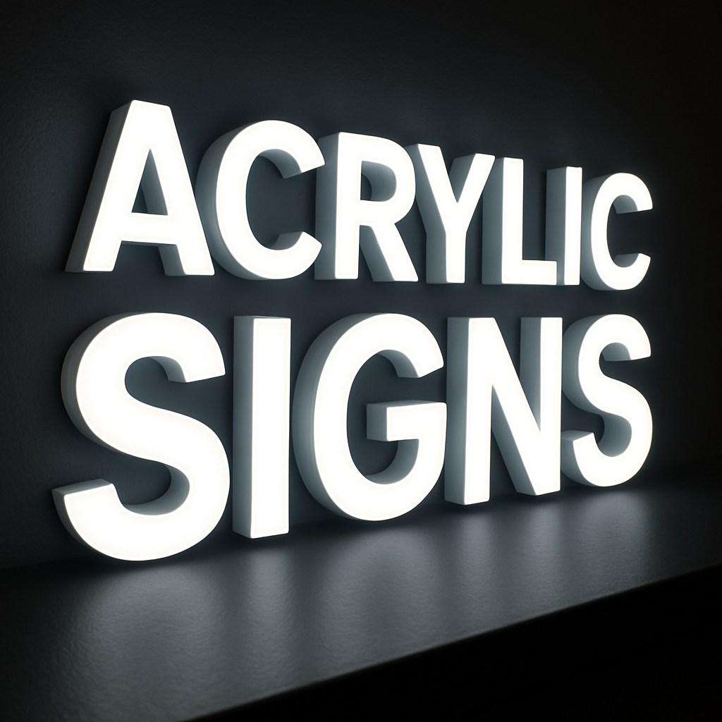 Acrylic reception signage Abu Dhabi